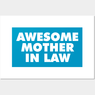 Awesome mother in law t shirt Posters and Art